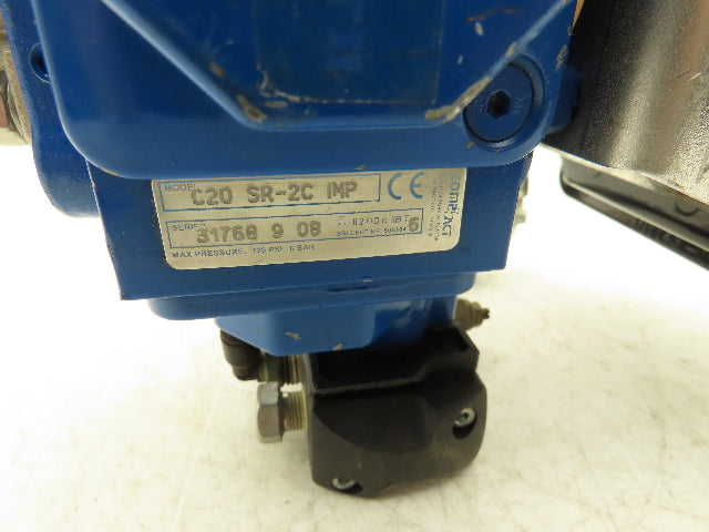 Compact II C20 SR-2C IMP 1/4 Turn 1/2" SS 1000psi Ball Valve & Actuator Switch