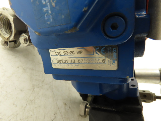 Compact II C20 SR-2C IMP 1/2" Stainless Ball Valve 1000psi 1/4 Turn Actuator Switch