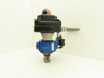 Compact II C20 SR-2C IMP 1/2" Stainless Ball Valve 1000psi 1/4 Turn Actuator Switch