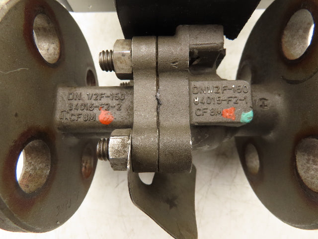 Idurco 1/2" Stainless Ball Valve #150 275psi 1/4 Turn Actuator w/Switch