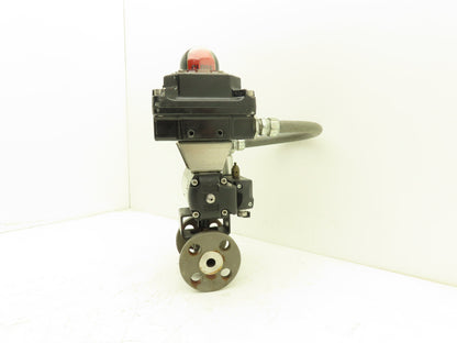 Idurco 1/2" Stainless Ball Valve #150 275psi 1/4 Turn Actuator w/Switch