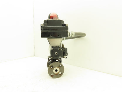 Idurco 1/2" Stainless Ball Valve #150 275psi 1/4 Turn Actuator w/Switch