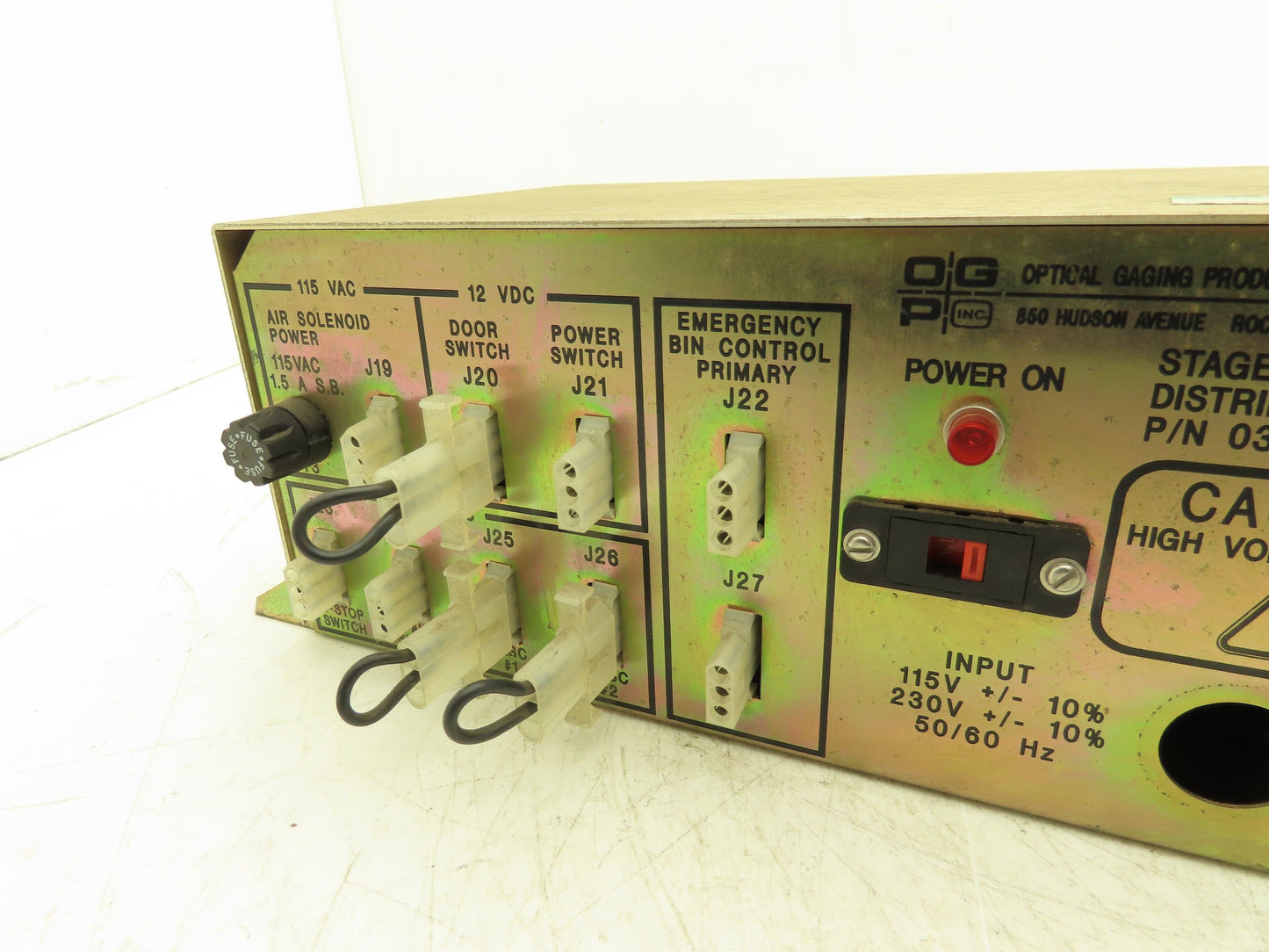 Optical Gaging Products 030031 Staged Power Distribution Box Delay 115/230Vac In