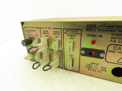 Optical Gaging Products 030031 Staged Power Distribution Box Delay 115/230Vac In