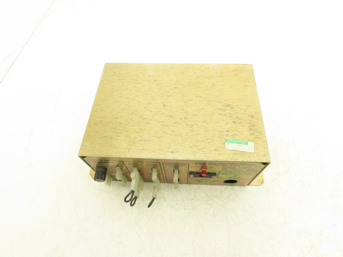 Optical Gaging Products 030031 Staged Power Distribution Box Delay 115/230Vac In