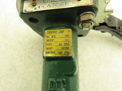 Center Line EB02277 Manual Wafer Butterfly Valve 4" 200psi Series 200