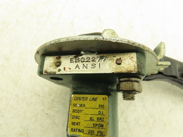 Center Line EB02277 Manual Wafer Butterfly Valve 4" 200psi Series 200