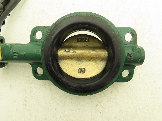 Center Line EB02277 Manual Wafer Butterfly Valve 4" 200psi Series 200