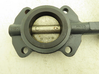 Center Line DN30PN10 Manual Wafer Butterfly Valve 3" 200psi