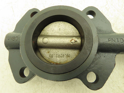 Center Line DN30PN10 Manual Wafer Butterfly Valve 3" 200psi