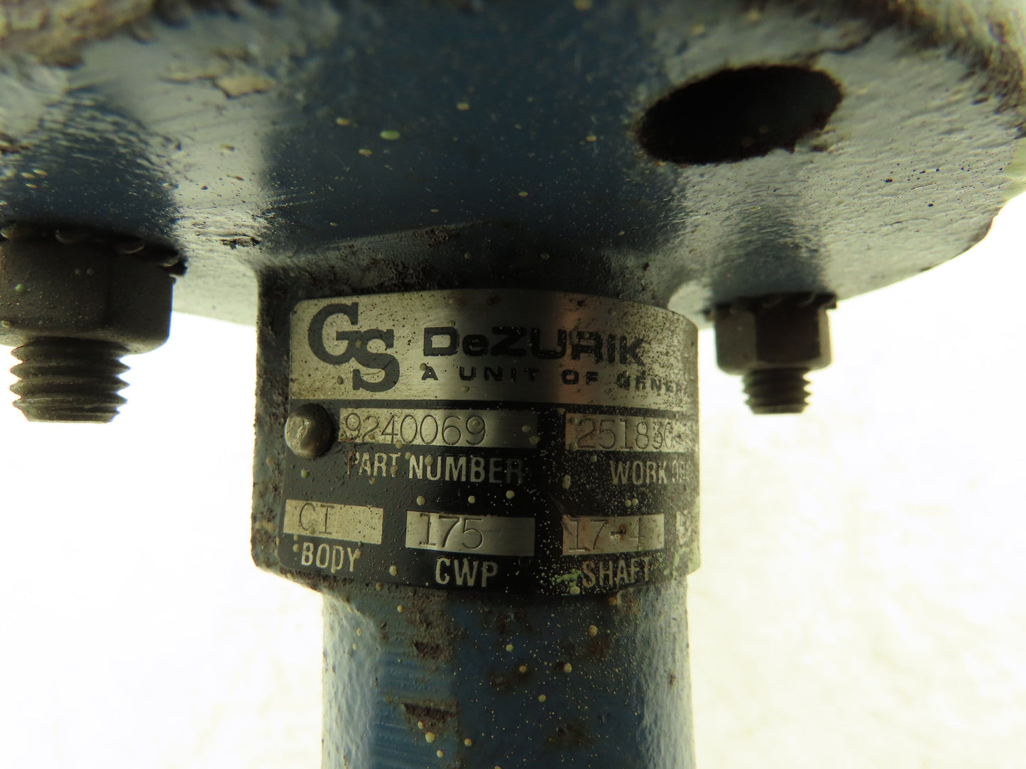 DeZurik 9240069 Manual Wafer Butterfly Valve 3"