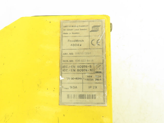 ESAB 0461070881 4804w Robot Wire Feeder Control Unit