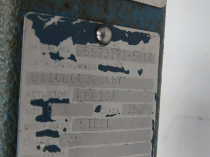 Neles-Jamesbury G110LGC32QC8Y 3" ANSI Globe Valve with Pneumatic Positioner