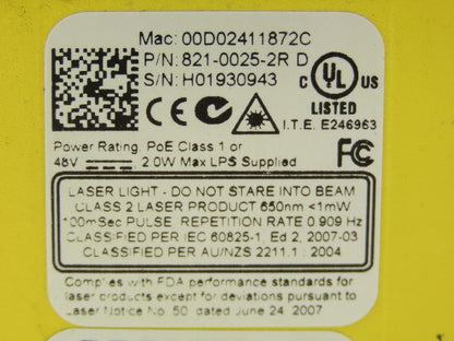 Cognex 821-0025-2R D Dataman DM200X Barcode Reader Scanner One Vision Drive