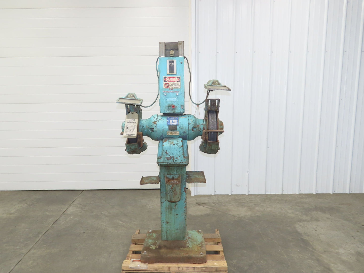 Baldor 1215W Heavy Duty 12" Pedestal Grinder 2Hp 460V 3Ph 1725RPM