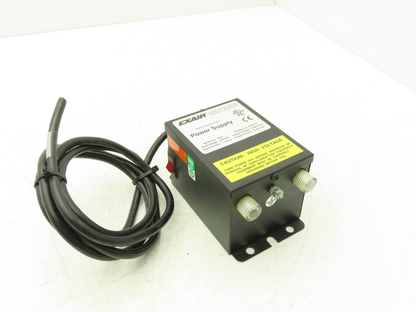 Exair 7907 Power Supply Static Neutralizing 230VAC 5mA Max With On Off Switch