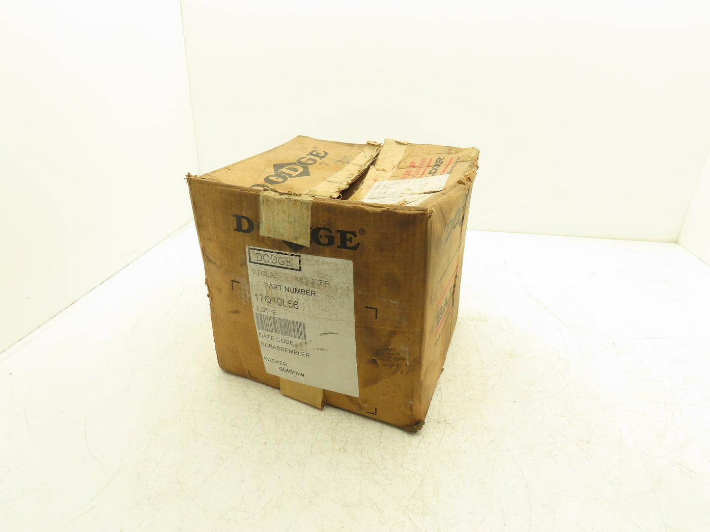 Dodge Tigear 17Q10L56 Worm Gearbox 10:1 Reducer 1.67Hp 175rpm 56C LH Output