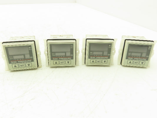 SMC PSE200 Multi Channel Controller Pressure Sensor Lot Of 4