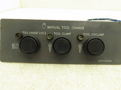 Okuma E5414-019-906 Manual Tool Change Button Control Panel Cycle Clamp Unclamp