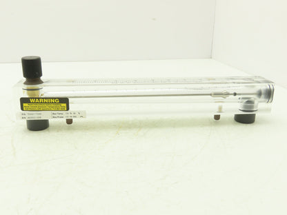 King Instrument 75302117C05 Flow Meter 14" Long 3/4" NPT Adjustable Clear F Port
