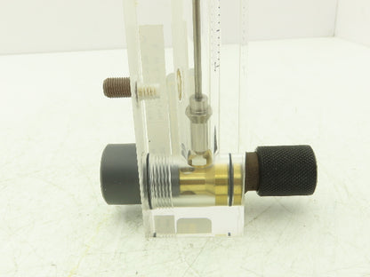 King Instrument 75302117C05 Flow Meter 14" Long 3/4" NPT Adjustable Clear F Port