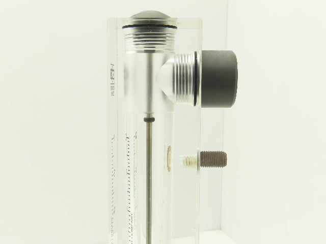 King Instrument 75302117C05 Flow Meter 14" Long 3/4" NPT Adjustable Clear F Port