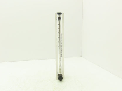 King Instrument 75302117C05 Flow Meter 14" Long 3/4" NPT Adjustable Clear F Port