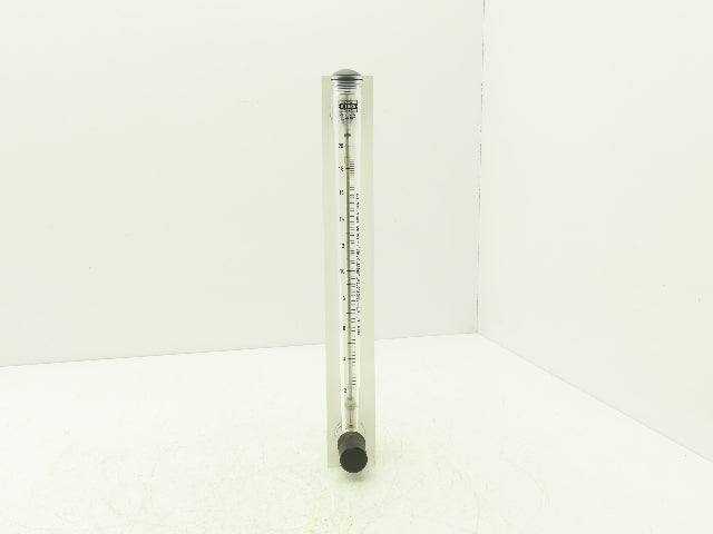 King Instrument 75302117C05 Flow Meter 14" Long 3/4" NPT Adjustable Clear F Port