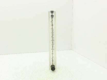 King Instrument 75302117C05 Flow Meter 14" Long 3/4" NPT Adjustable Clear F Port
