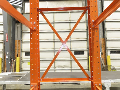 Cantilever Rack 2 W6-15 Post 3 Shelf 1-Side 144" 12' Upright 54"W 48" Arms 3200#