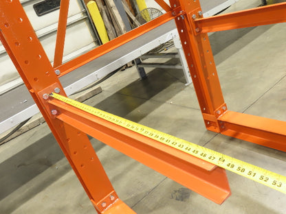 Cantilever Rack 2 W6-15 Post 3 Shelf 1-Side 144" 12' Upright 54"W 48" Arms 3200#