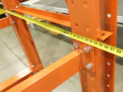 Cantilever Rack 2 W6-15 Post 3 Shelf 1-Side 144" 12' Upright 54"W 48" Arms 3200#