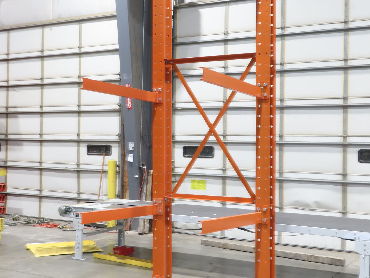 Cantilever Rack 2 W6-15 Post 3 Shelf 1-Side 144" 12' Upright 54"W 48" Arms 3200#