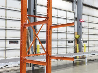 Cantilever Rack 2 W6-15 Post 3 Shelf 1-Side 144" 12' Upright 54"W 48" Arms 3200#