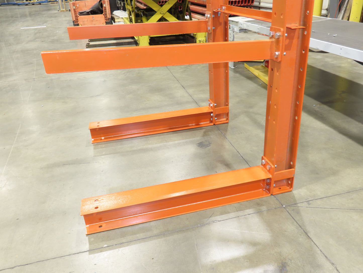 Cantilever Rack 2 W6-15 Post 3 Shelf 1-Side 144" 12' Upright 54"W 48" Arms 3200#