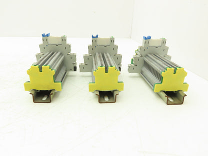 Connectwell Hongfa 41F-1Z-C2-5 Terminal Block Relay base D Rail Mixed Lot of 78