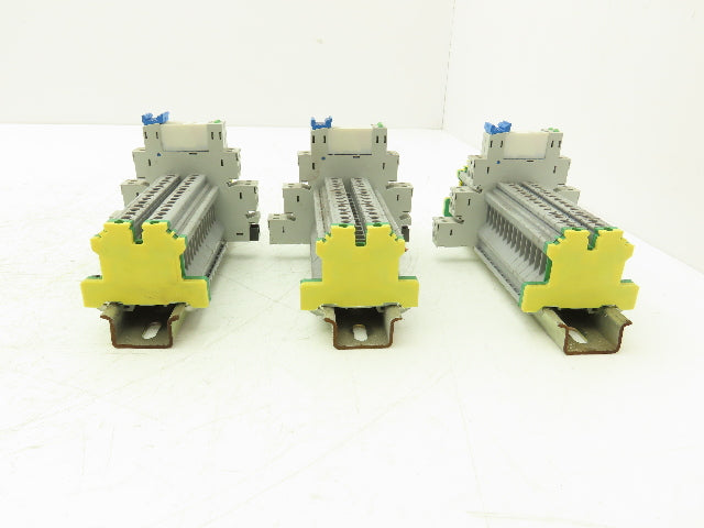 Connectwell Hongfa 41F-1Z-C2-5 Terminal Block Relay base D Rail Mixed Lot of 78