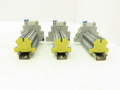 Connectwell Hongfa 41F-1Z-C2-5 Terminal Block Relay base D Rail Mixed Lot of 78