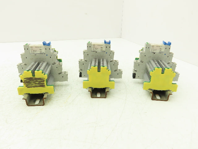 Connectwell Hongfa 41F-1Z-C2-5 Terminal Block Relay base D Rail Mixed Lot of 78