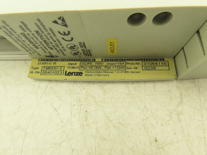 Lenze EMB9351-E Servo Drive Brake Resistor Module 16A