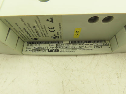 Lenze EMB9351-E Servo Drive Brake Resistor Module 16A
