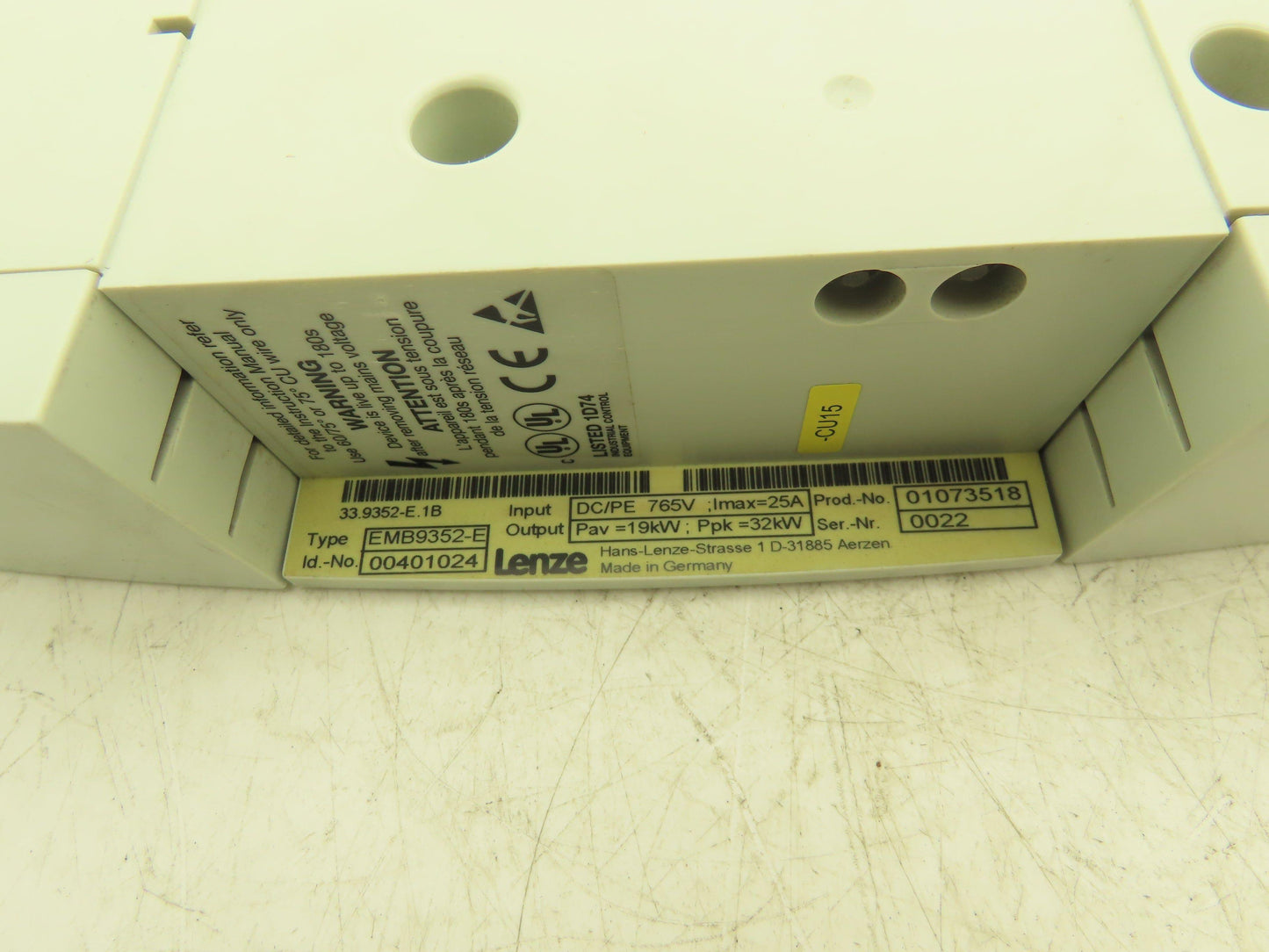 Lenze EMB9352-E Servo Drive Brake Resistor Module 25A