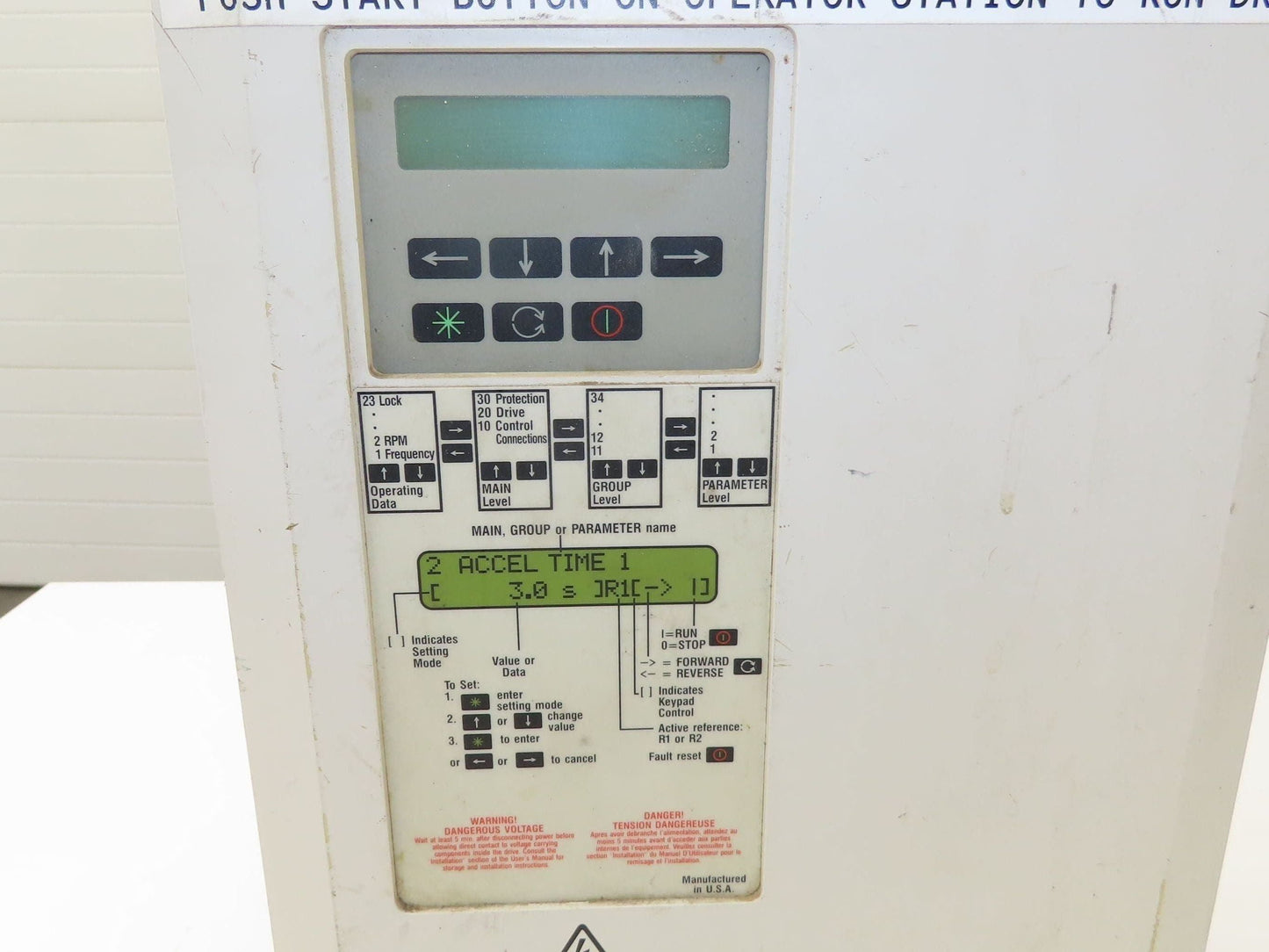 ABB ACS501-015-4-00P2 Adjustable Frequency Drive VFD 440-500V 3Ph 20Hp