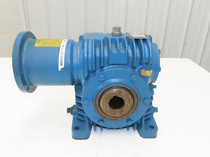Cone Drive MSH030-1 Worm Gearbox 60:1 Reducer 19rpm 1.15Hp 1-1/2" Hollow Shaft