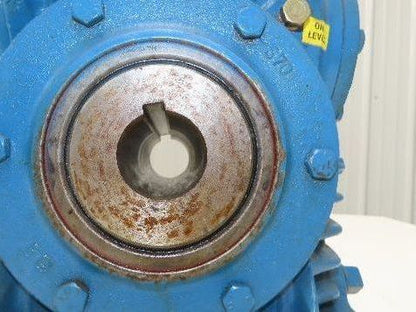 Cone Drive MSH030-1 Worm Gearbox 60:1 Reducer 19rpm 1.15Hp 1-1/2" Hollow Shaft