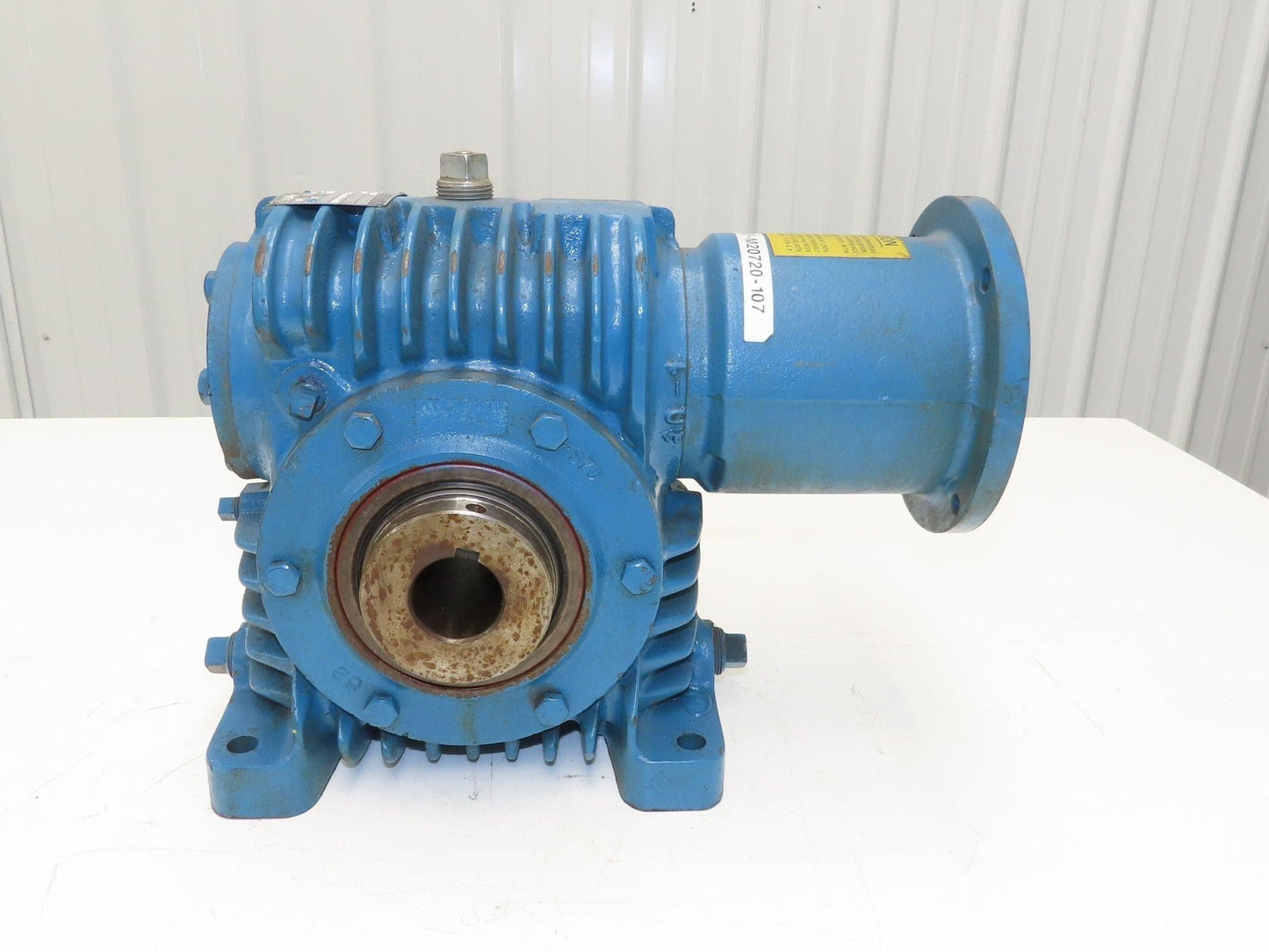 Cone Drive MSH030-1 Worm Gearbox 60:1 Reducer 19rpm 1.15Hp 1-1/2" Hollow Shaft