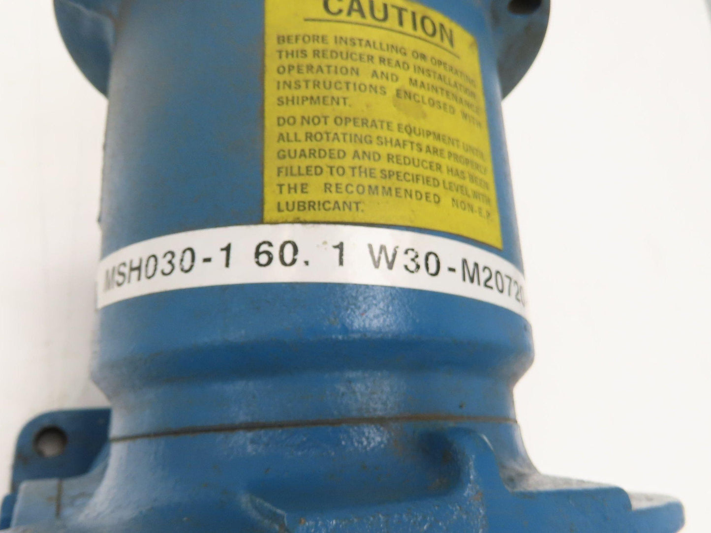 Cone Drive MSH030-1 Worm Gearbox 60:1 Reducer 19rpm 1.15Hp 1-1/2" Hollow Shaft