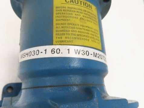 Cone Drive MSH030-1 Worm Gearbox 60:1 Reducer 19rpm 1.15Hp 1-1/2" Hollow Shaft