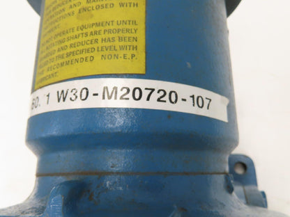 Cone Drive MSH030-1 Worm Gearbox 60:1 Reducer 19rpm 1.15Hp 1-1/2" Hollow Shaft