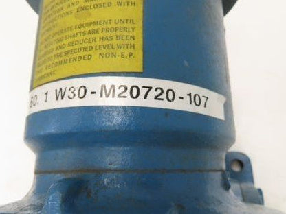 Cone Drive MSH030-1 Worm Gearbox 60:1 Reducer 19rpm 1.15Hp 1-1/2" Hollow Shaft